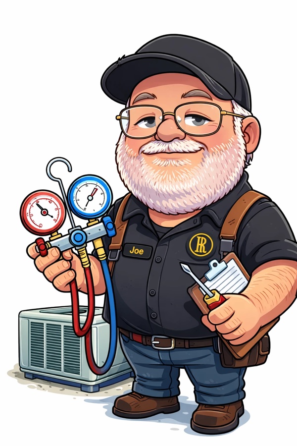 Illustration of Joe Johnson, owner of Best Refrigeration Services